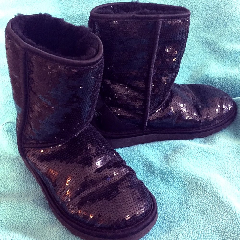 Short Sequin Ugg Boots